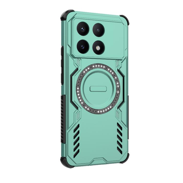 For Redmi K70E 5G Butterfly Armor MagSafe Magnetic Ring Shockproof Phone Case