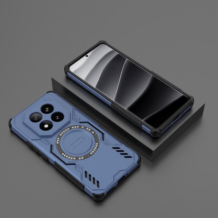 For Redmi Note 14 Pro+ 5G Butterfly Armor MagSafe Magnetic Ring Shockproof Phone Case