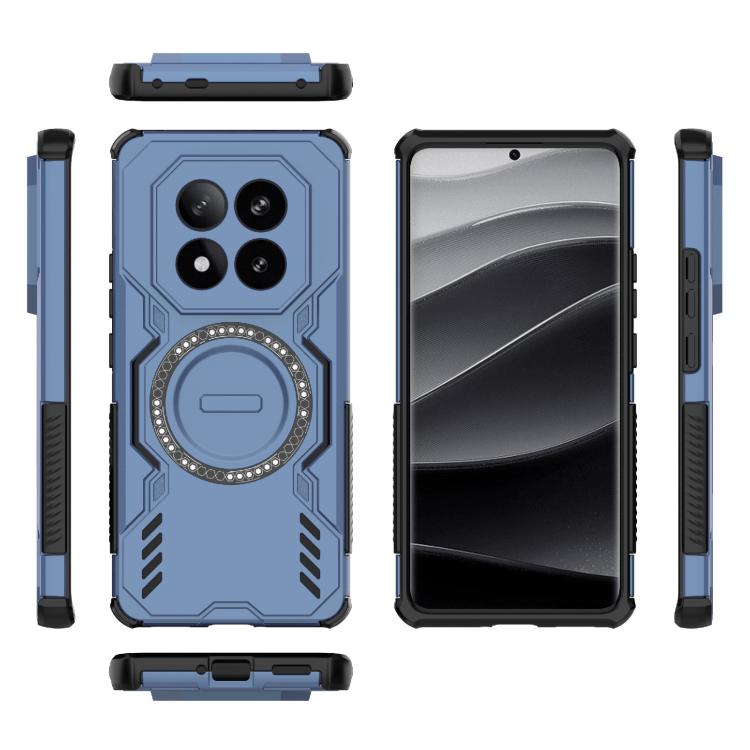 For Redmi Note 14 Pro+ 5G Butterfly Armor MagSafe Magnetic Ring Shockproof Phone Case
