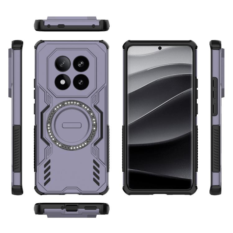 For Redmi Note 14 Pro+ 5G Butterfly Armor MagSafe Magnetic Ring Shockproof Phone Case
