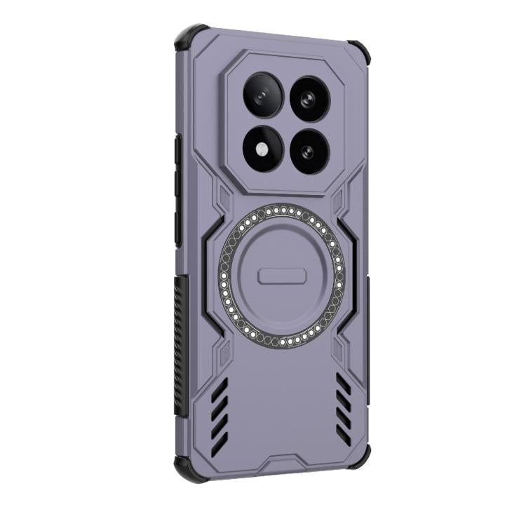 For Redmi Note 14 Pro+ 5G Butterfly Armor MagSafe Magnetic Ring Shockproof Phone Case