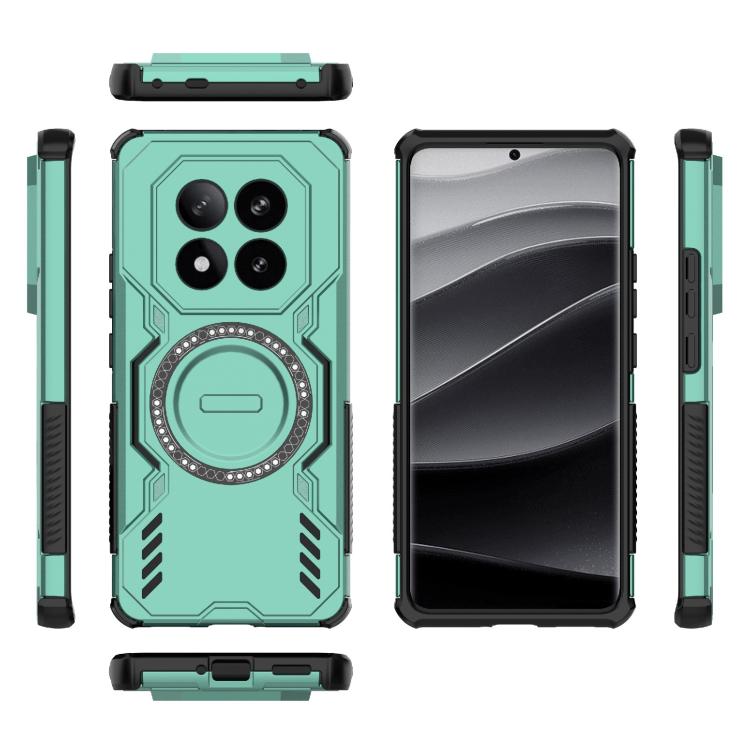 For Redmi Note 14 Pro+ 5G Butterfly Armor MagSafe Magnetic Ring Shockproof Phone Case