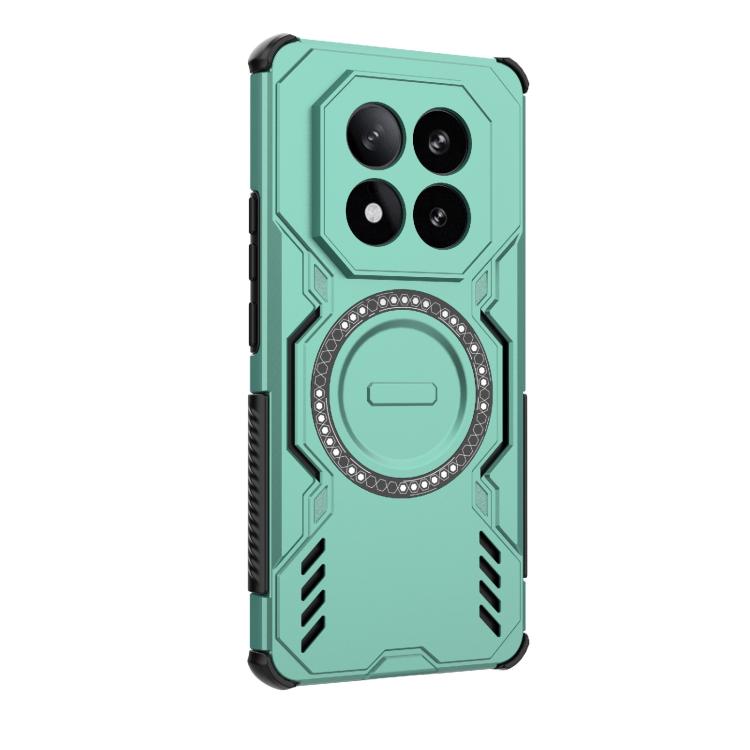 For Redmi Note 14 Pro+ 5G Butterfly Armor MagSafe Magnetic Ring Shockproof Phone Case