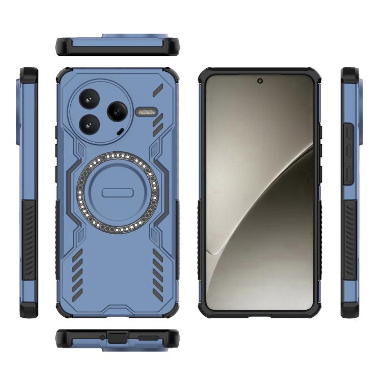 For Redmi K80 5G Butterfly Armor MagSafe Magnetic Ring Shockproof Phone Case