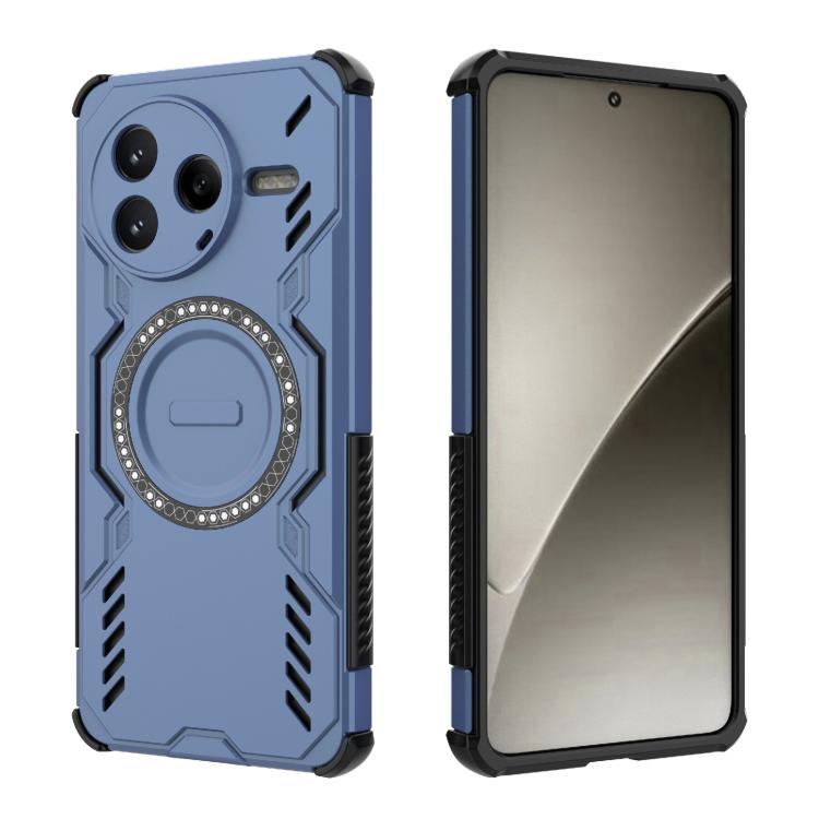 For Redmi K80 5G Butterfly Armor MagSafe Magnetic Ring Shockproof Phone Case
