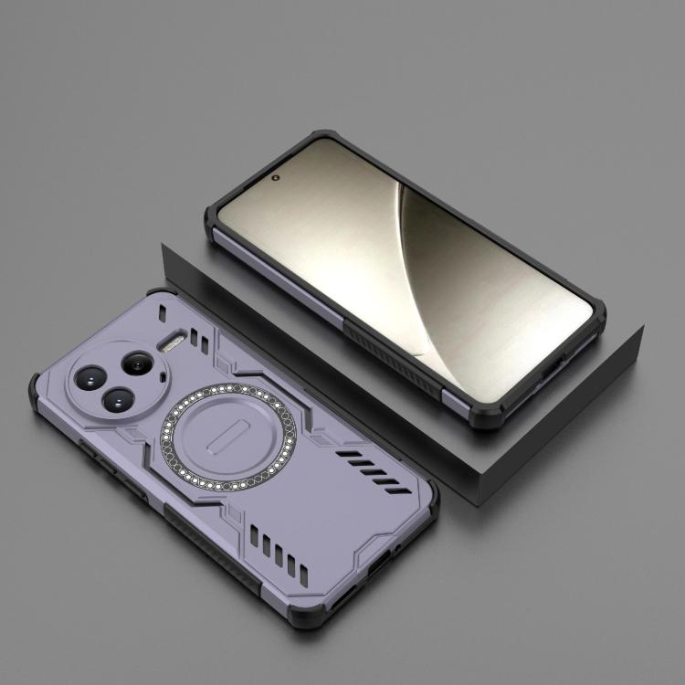 For Redmi K80 5G Butterfly Armor MagSafe Magnetic Ring Shockproof Phone Case
