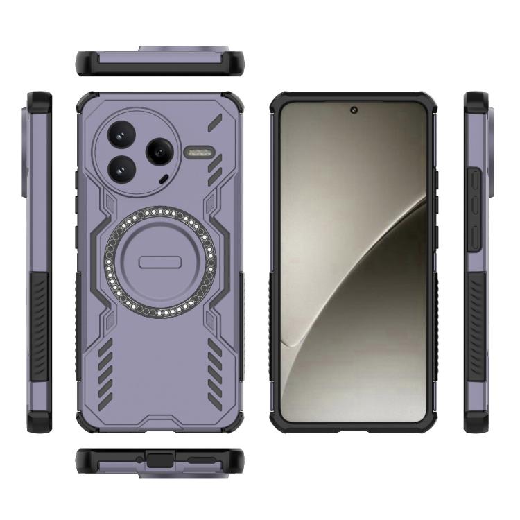 For Redmi K80 5G Butterfly Armor MagSafe Magnetic Ring Shockproof Phone Case