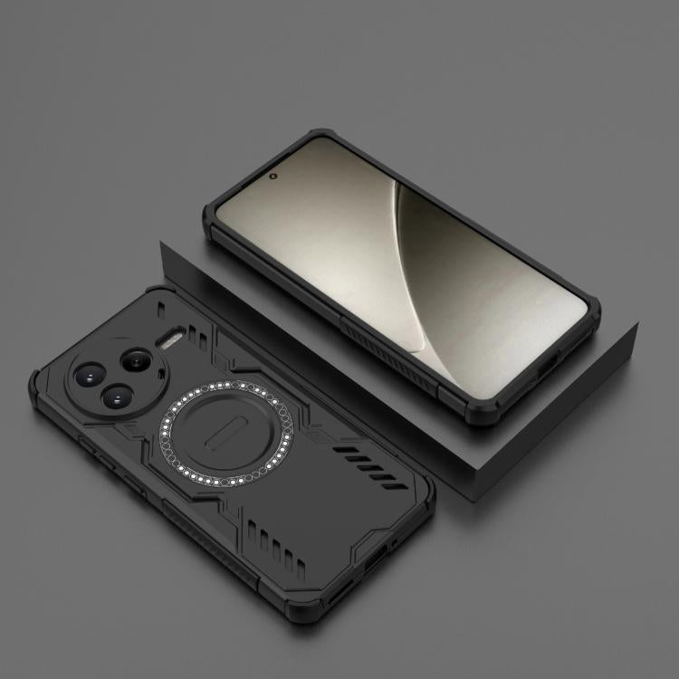 For Redmi K80 5G Butterfly Armor MagSafe Magnetic Ring Shockproof Phone Case