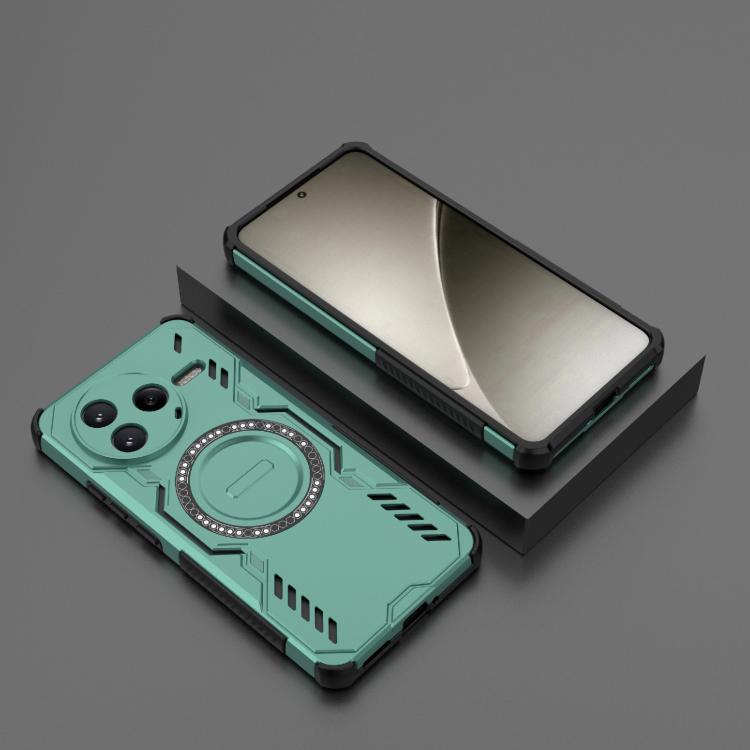 For Redmi K80 5G Butterfly Armor MagSafe Magnetic Ring Shockproof Phone Case