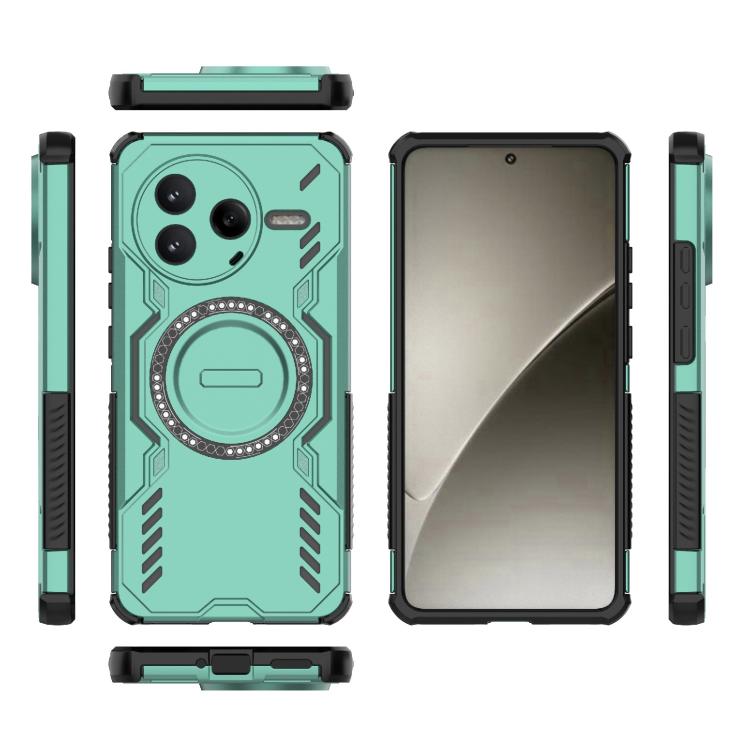 For Redmi K80 5G Butterfly Armor MagSafe Magnetic Ring Shockproof Phone Case