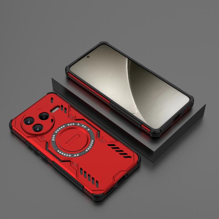 For Redmi K80 5G Butterfly Armor MagSafe Magnetic Ring Shockproof Phone Case