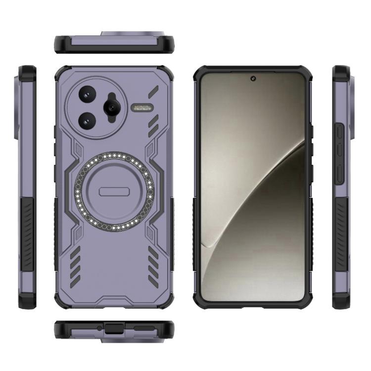 For Redmi K80 Pro 5G Butterfly Armor MagSafe Magnetic Ring Shockproof Phone Case