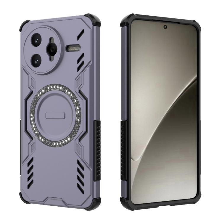 For Redmi K80 Pro 5G Butterfly Armor MagSafe Magnetic Ring Shockproof Phone Case