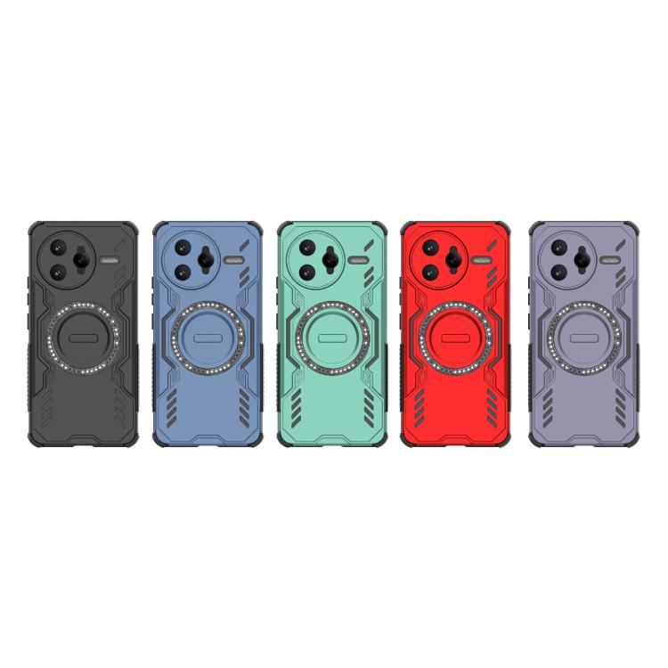 For Redmi K80 Pro 5G Butterfly Armor MagSafe Magnetic Ring Shockproof Phone Case