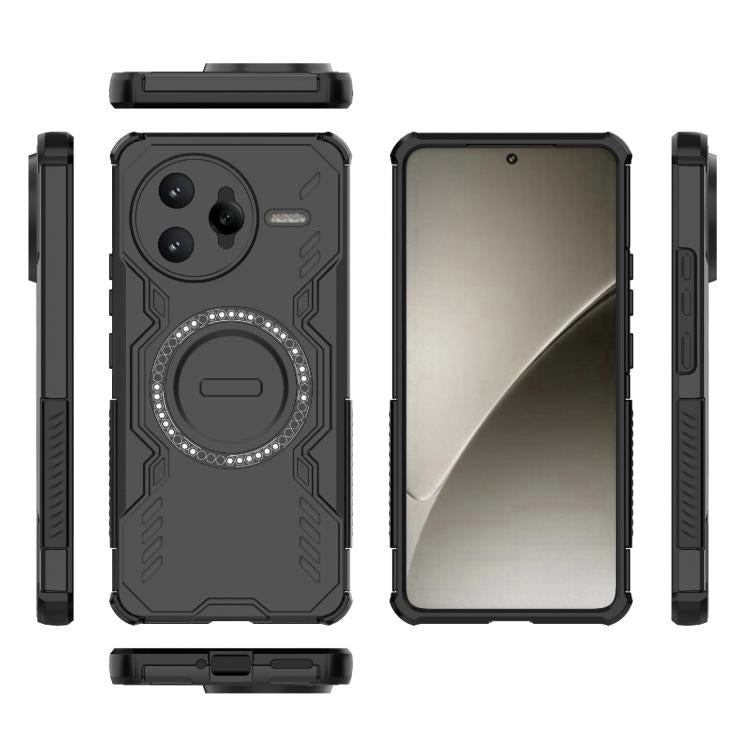 For Redmi K80 Pro 5G Butterfly Armor MagSafe Magnetic Ring Shockproof Phone Case