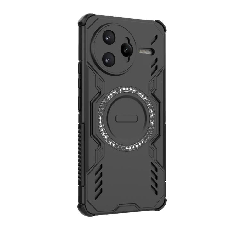 For Redmi K80 Pro 5G Butterfly Armor MagSafe Magnetic Ring Shockproof Phone Case