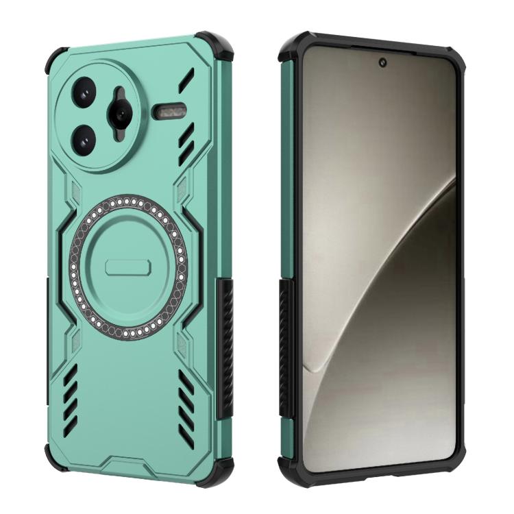 For Redmi K80 Pro 5G Butterfly Armor MagSafe Magnetic Ring Shockproof Phone Case