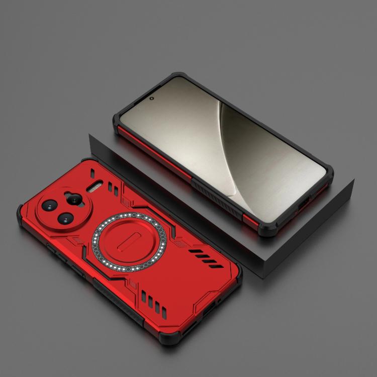 For Redmi K80 Pro 5G Butterfly Armor MagSafe Magnetic Ring Shockproof Phone Case
