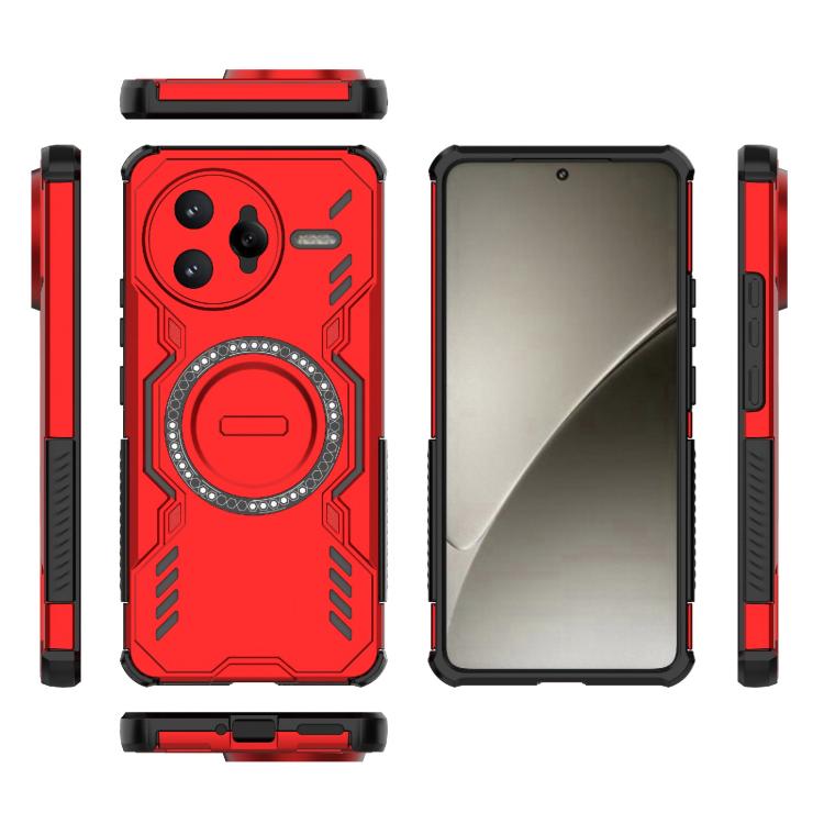 For Redmi K80 Pro 5G Butterfly Armor MagSafe Magnetic Ring Shockproof Phone Case