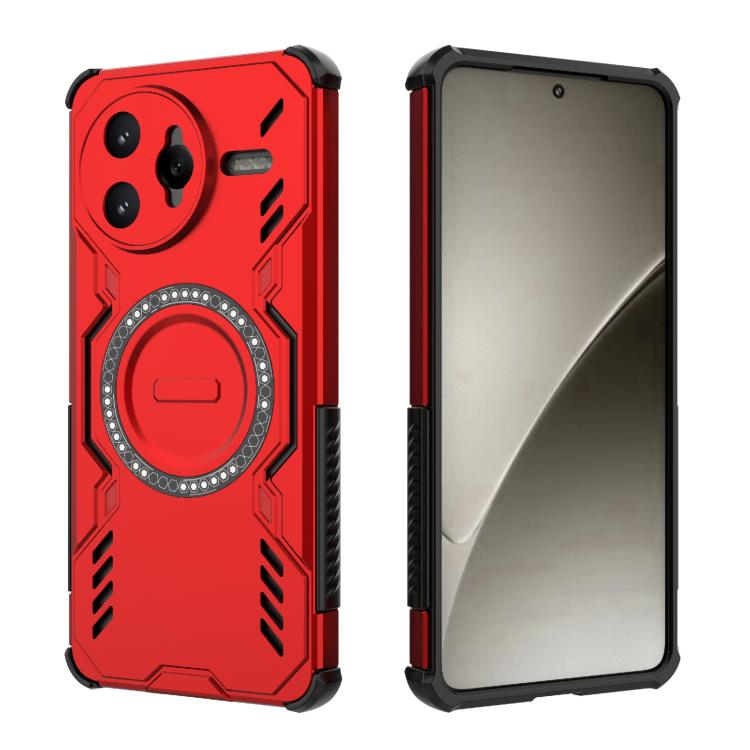 For Redmi K80 Pro 5G Butterfly Armor MagSafe Magnetic Ring Shockproof Phone Case