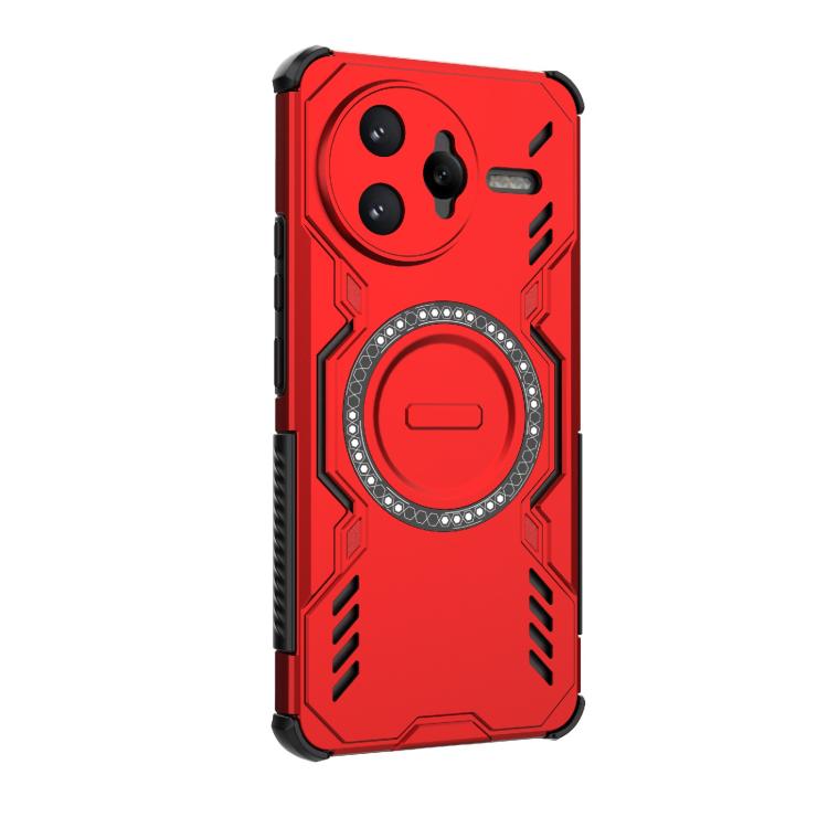 For Redmi K80 Pro 5G Butterfly Armor MagSafe Magnetic Ring Shockproof Phone Case