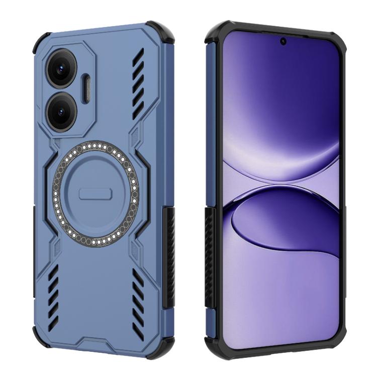For Redmi Turbo 4 Pro 5G Butterfly Armor MagSafe Magnetic Ring Shockproof Phone Case