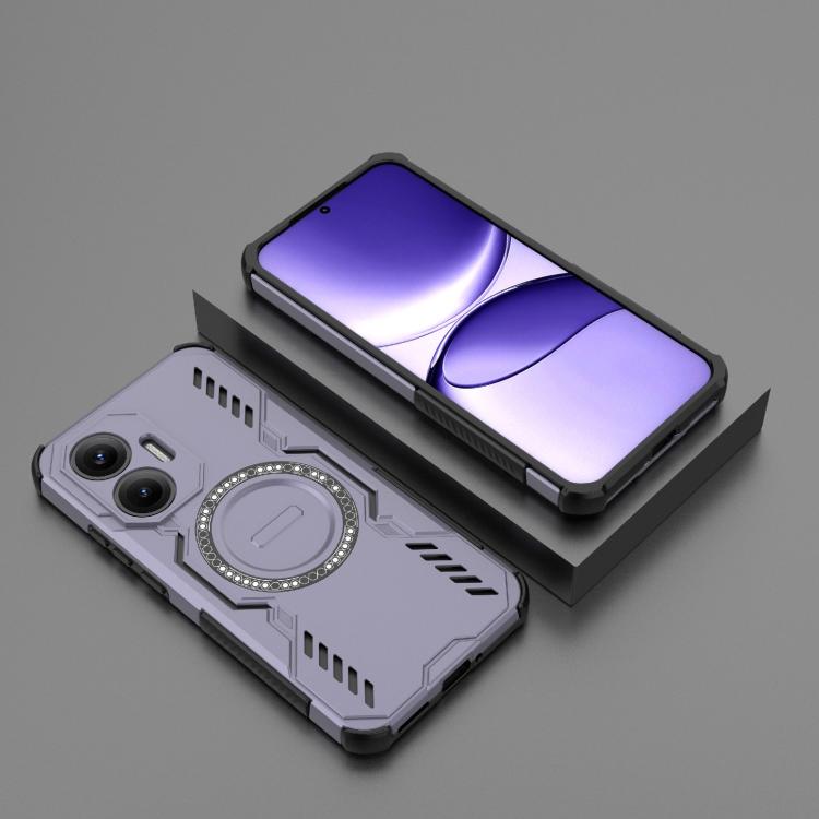 For Redmi Turbo 4 Pro 5G Butterfly Armor MagSafe Magnetic Ring Shockproof Phone Case