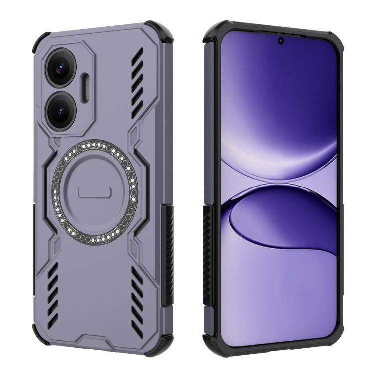 For Redmi Turbo 4 Pro 5G Butterfly Armor MagSafe Magnetic Ring Shockproof Phone Case
