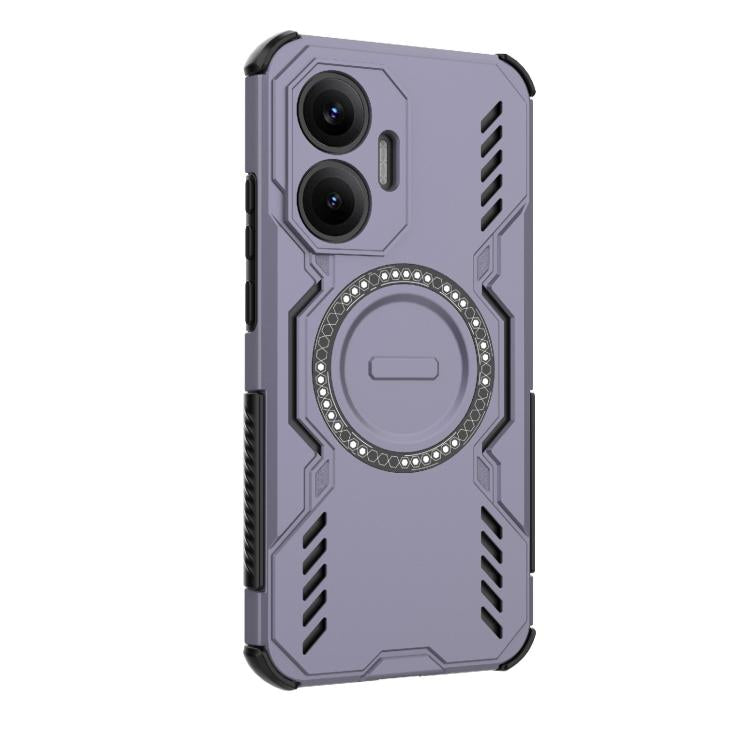 For Redmi Turbo 4 Pro 5G Butterfly Armor MagSafe Magnetic Ring Shockproof Phone Case