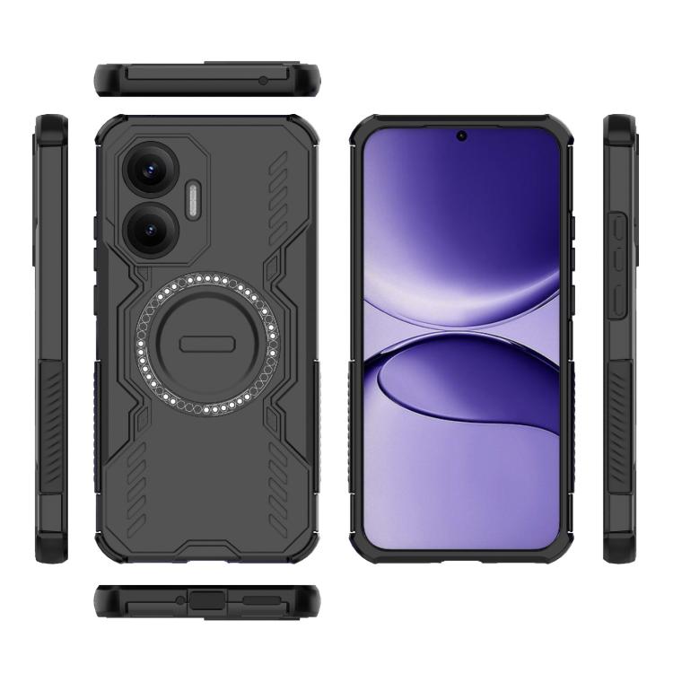For Redmi Turbo 4 Pro 5G Butterfly Armor MagSafe Magnetic Ring Shockproof Phone Case
