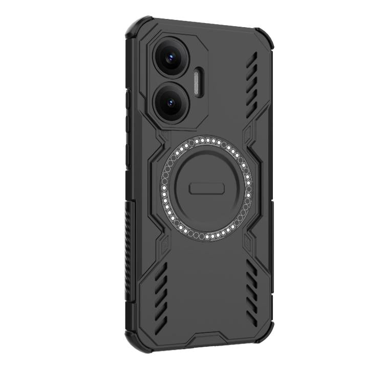 For Redmi Turbo 4 Pro 5G Butterfly Armor MagSafe Magnetic Ring Shockproof Phone Case