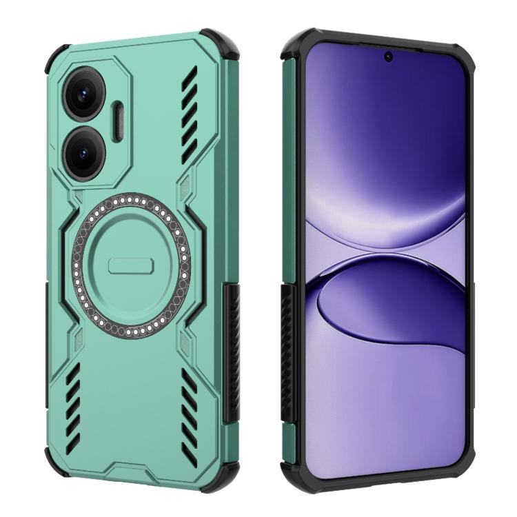 For Redmi Turbo 4 Pro 5G Butterfly Armor MagSafe Magnetic Ring Shockproof Phone Case