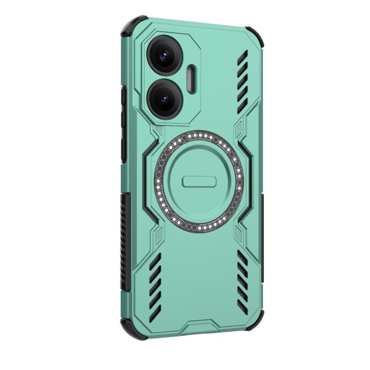 For Redmi Turbo 4 Pro 5G Butterfly Armor MagSafe Magnetic Ring Shockproof Phone Case