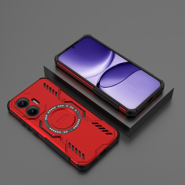 For Redmi Turbo 4 Pro 5G Butterfly Armor MagSafe Magnetic Ring Shockproof Phone Case