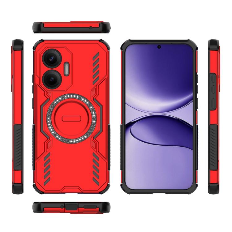 For Redmi Turbo 4 Pro 5G Butterfly Armor MagSafe Magnetic Ring Shockproof Phone Case