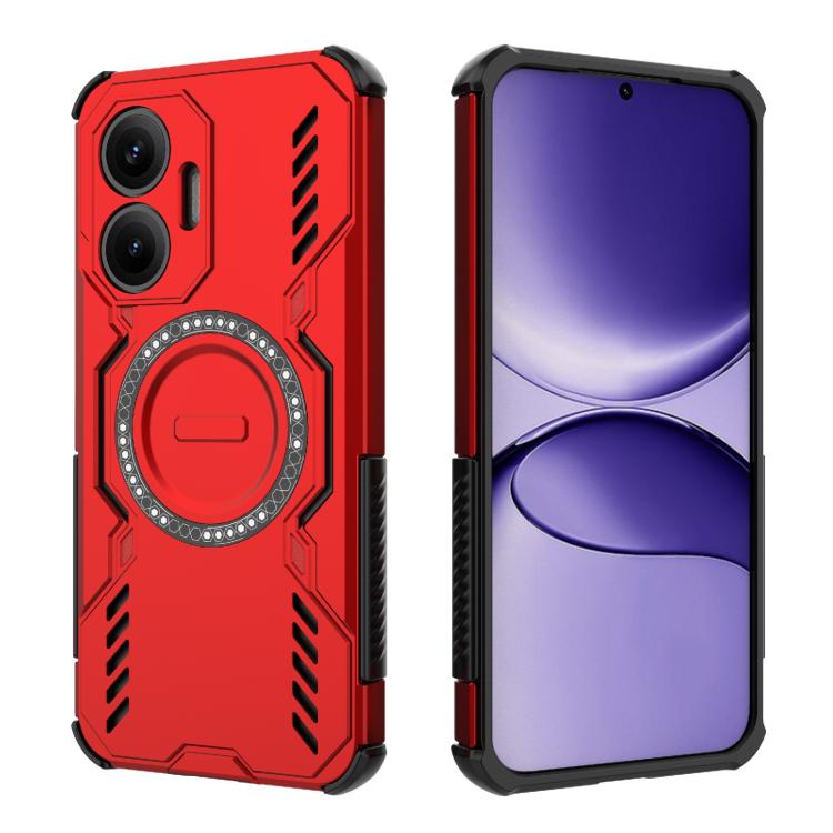 For Redmi Turbo 4 Pro 5G Butterfly Armor MagSafe Magnetic Ring Shockproof Phone Case