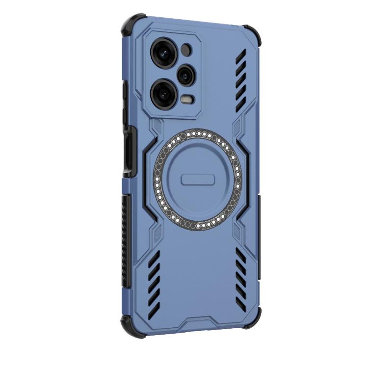 For Redmi Note 12 Pro 5G Global Butterfly Armor MagSafe Magnetic Ring Shockproof Phone Case