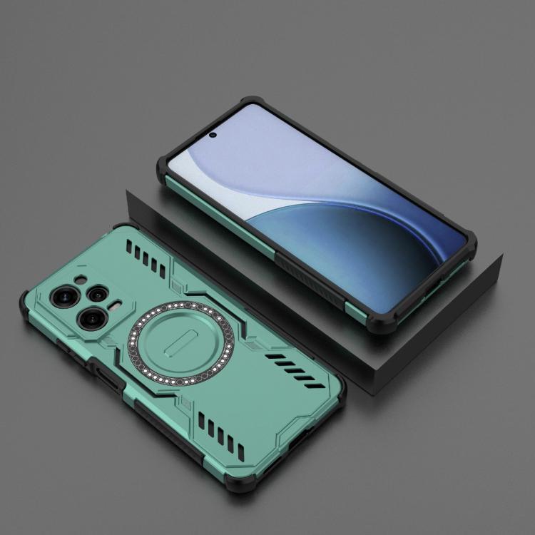 For Redmi Note 12 Pro 5G Global Butterfly Armor MagSafe Magnetic Ring Shockproof Phone Case