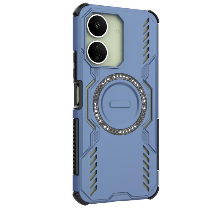 For Redmi 13C 4G Global Butterfly Armor MagSafe Magnetic Ring Shockproof Phone Case