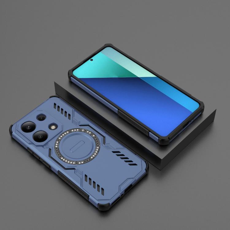 For Redmi Note 13 4G Global Butterfly Armor MagSafe Magnetic Ring Shockproof Phone Case