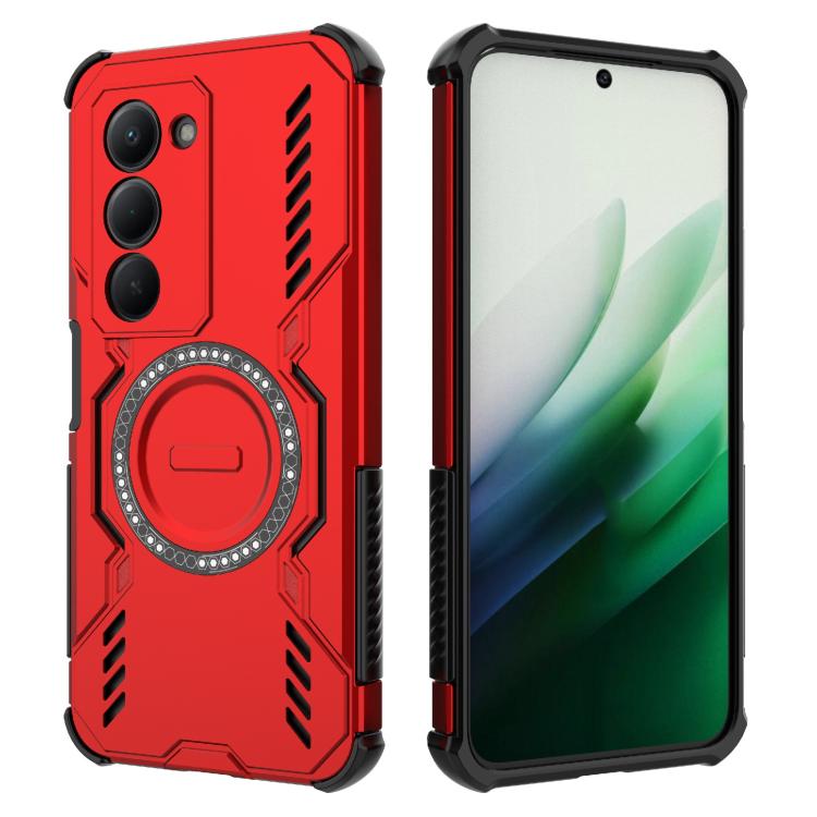For Redmi 15 5G Global / 15 4G SEA Butterfly Armor MagSafe Magnetic Ring Shockproof Phone Case
