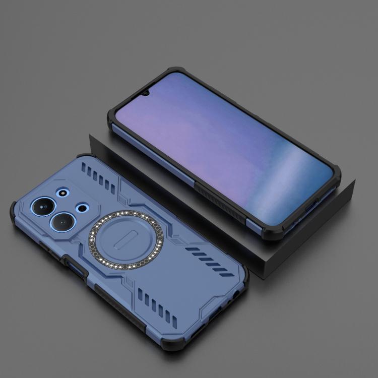 For Redmi 15C 5G / 4G EU 173mm Butterfly Armor MagSafe Magnetic Ring Shockproof Phone Case