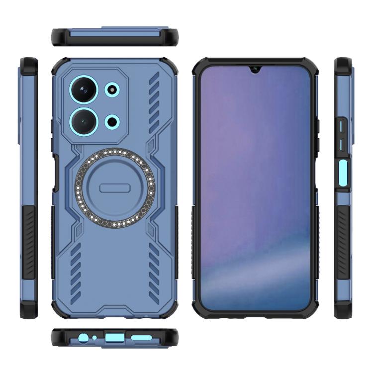 For Redmi 15C 5G / 4G EU 173mm Butterfly Armor MagSafe Magnetic Ring Shockproof Phone Case