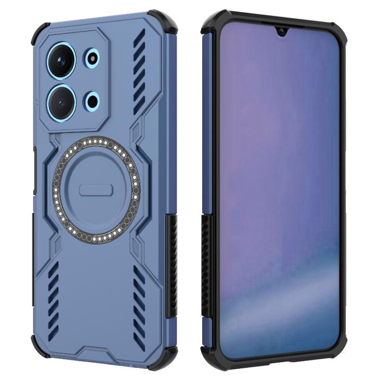 For Redmi 15C 5G / 4G EU 173mm Butterfly Armor MagSafe Magnetic Ring Shockproof Phone Case