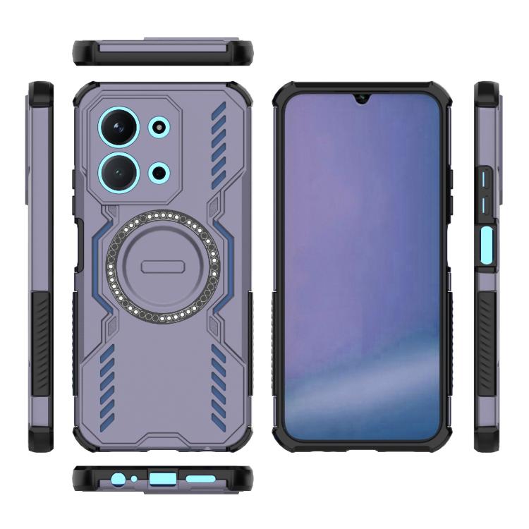 For Redmi 15C 5G / 4G EU 173mm Butterfly Armor MagSafe Magnetic Ring Shockproof Phone Case