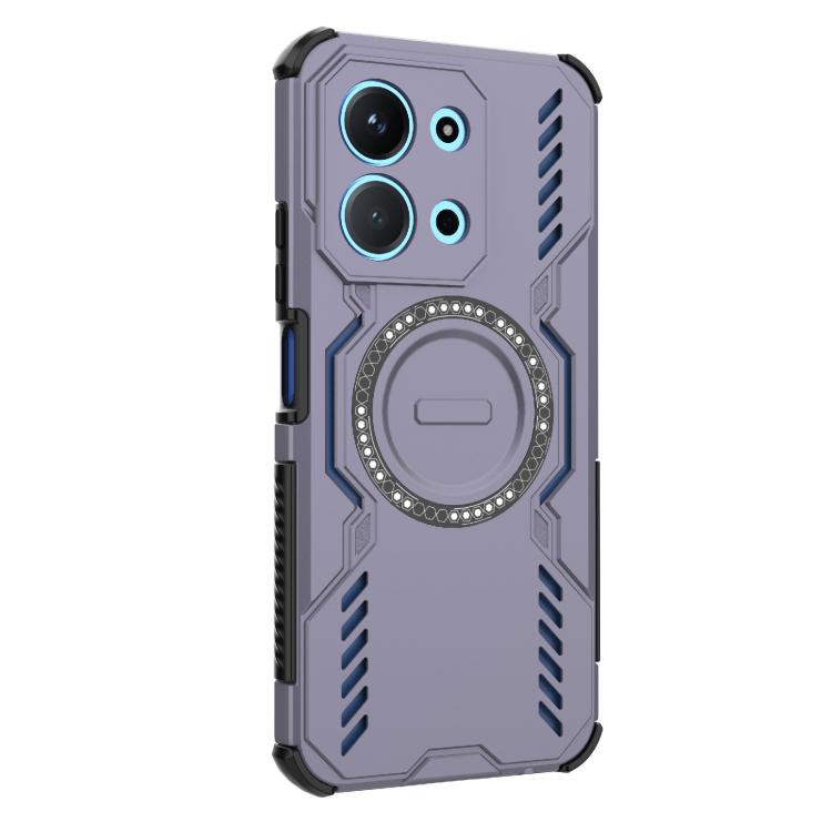 For Redmi 15C 5G / 4G EU 173mm Butterfly Armor MagSafe Magnetic Ring Shockproof Phone Case
