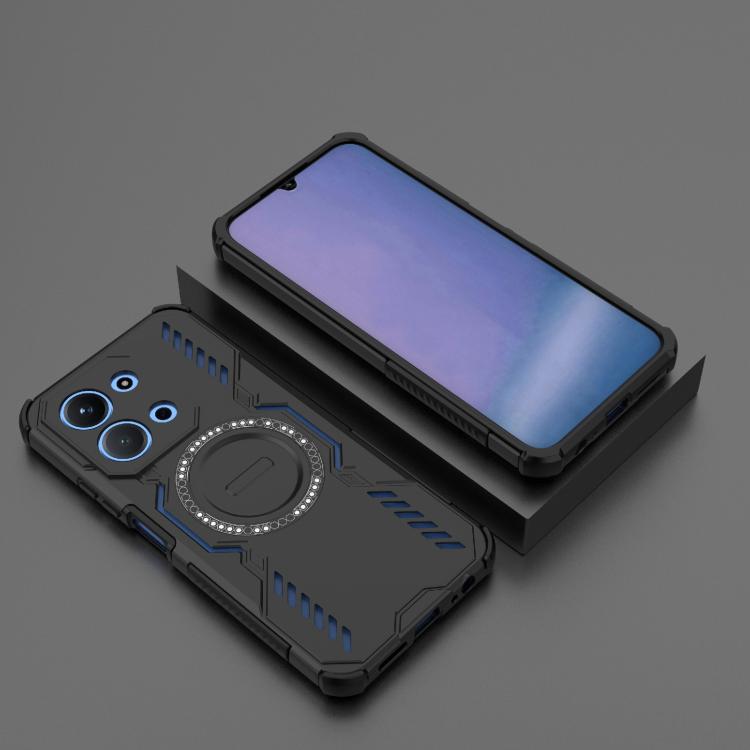 For Redmi 15C 5G / 4G EU 173mm Butterfly Armor MagSafe Magnetic Ring Shockproof Phone Case