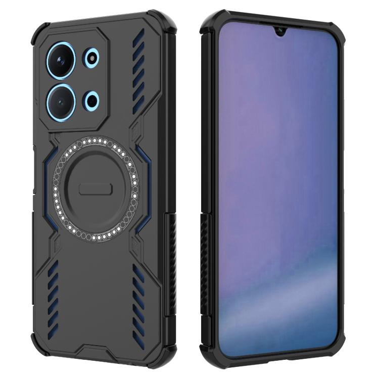 For Redmi 15C 5G / 4G EU 173mm Butterfly Armor MagSafe Magnetic Ring Shockproof Phone Case