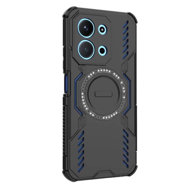 For Redmi 15C 5G / 4G EU 173mm Butterfly Armor MagSafe Magnetic Ring Shockproof Phone Case