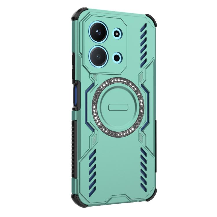 For Redmi 15C 5G / 4G EU 173mm Butterfly Armor MagSafe Magnetic Ring Shockproof Phone Case